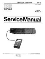 Предварительный просмотр 1 страницы Philips C7010 Service Manual