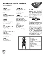 Preview for 2 page of Philips C777 - FW Mini System Specifications