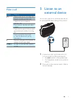 Предварительный просмотр 9 страницы Philips CAB11 User Manual