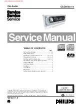 Предварительный просмотр 1 страницы Philips CAD310 Service Manual