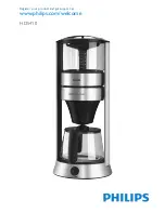 Philips Cafe Gourmet HD5410/00 User Manual предпросмотр