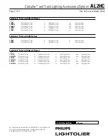 Preview for 2 page of Philips Calculite AL2HC Specification