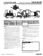 Philips Calculite C4X9LEDLW Specification preview