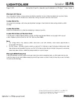 Preview for 2 page of Philips Calculite IS-PA Instruction Sheet