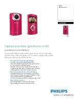 Philips CAM100PK Specifications preview