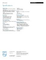 Preview for 3 page of Philips CAM100PK Specifications