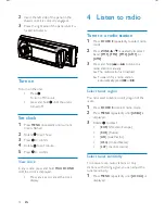 Предварительный просмотр 11 страницы Philips CarStudio CE131 User Manual