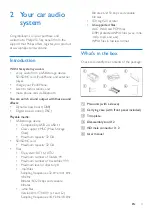 Предварительный просмотр 5 страницы Philips CarStudio CE132 User Manual