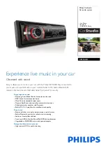 Preview for 1 page of Philips CarStudio CE153DR/05 Quick Manual