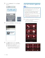 Предварительный просмотр 22 страницы Philips CarStudio CMD305A User Manual