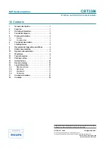 Preview for 14 page of Philips CBT3384 Product Data Sheet