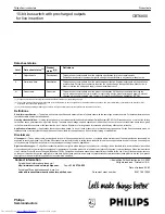 Preview for 8 page of Philips CBT6800 Datasheet