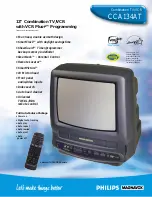 Preview for 1 page of Philips CCA134AT Specifications