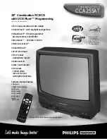 Preview for 1 page of Philips CCA255AT Specifications