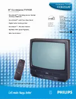 Philips CCB 252AT Specification Sheet preview