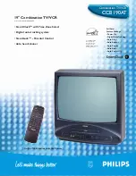 Предварительный просмотр 1 страницы Philips CCB190AT Specification Sheet