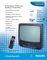 Preview for 1 page of Philips CCB255AT Specifications