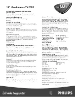 Preview for 2 page of Philips CCC133AT Specification Sheet