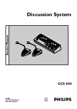 Предварительный просмотр 1 страницы Philips CCS 800 Service Manual