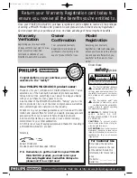 Предварительный просмотр 2 страницы Philips CCZ134AT Owner'S Manual