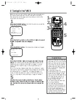 Предварительный просмотр 8 страницы Philips CCZ134AT Owner'S Manual