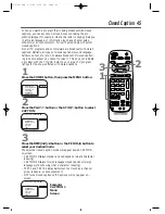 Предварительный просмотр 45 страницы Philips CCZ134AT Owner'S Manual