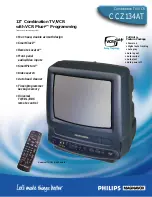 Preview for 1 page of Philips CCZ134AT Specifications