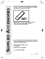 Preview for 52 page of Philips CCZ191AT99 Owner'S Manual