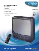 Preview for 1 page of Philips CCZ252AT Specifications