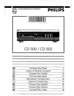 Preview for 1 page of Philips CD 500 User Manual