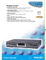 Philips CD 713 Specifications предпросмотр