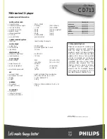 Preview for 2 page of Philips CD 713 Specifications