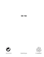 Предварительный просмотр 20 страницы Philips CD 740 User Manual