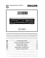 Preview for 1 page of Philips CD 824 User Manual