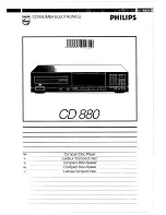 Philips CD 880 User Manual preview