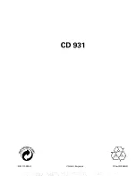 Предварительный просмотр 14 страницы Philips CD 931 User Manual