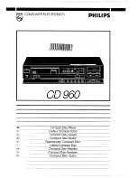 Philips CD 960 User Manual preview