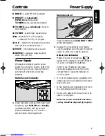 Предварительный просмотр 9 страницы Philips CD SOUND MACHINE WITH PP3-CD PLAYBACK AZ4000 User Manual