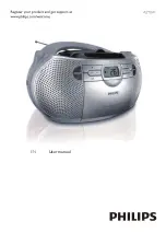 Предварительный просмотр 1 страницы Philips CD Soundmachine AZ1047 User Manual