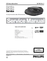 Предварительный просмотр 1 страницы Philips CD Soundmachine AZ1837 Service Manual