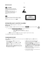 Предварительный просмотр 4 страницы Philips CD Soundmachine AZ1852 Service Manual