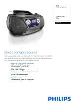 Preview for 1 page of Philips CD Soundmachine AZ1852 Specifications