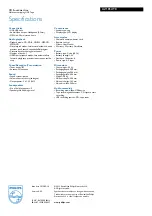 Preview for 3 page of Philips CD Soundmachine AZ1852 Specifications