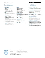 Preview for 2 page of Philips CD1353S Specifications