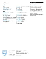 Preview for 2 page of Philips CD1504B Specification Sheet