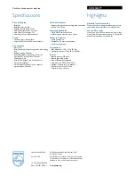 Preview for 2 page of Philips CD1553B Specifications