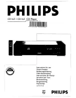 Preview for 1 page of Philips CD163 Instructions For Use Manual