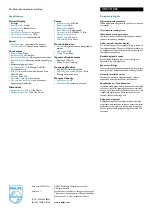 Preview for 2 page of Philips CD2351S Specification Sheet