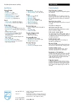 Preview for 2 page of Philips CD2352S Specification Sheet