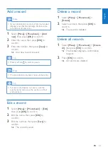 Preview for 21 page of Philips CD2852W User Manual